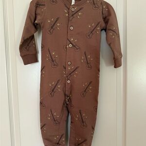 Rylee + Cru Button Down Jumpsuit - Guitars